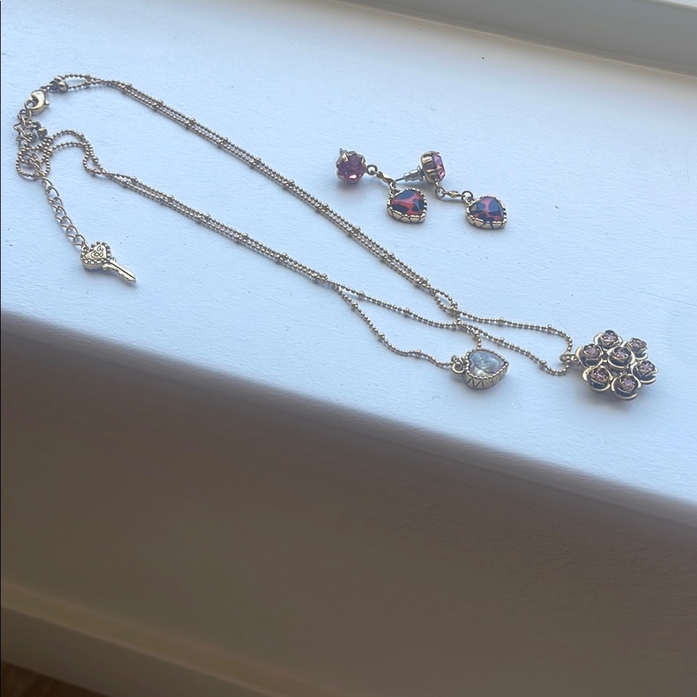 Betsy Johnson Elegant Necklace and Earring Set